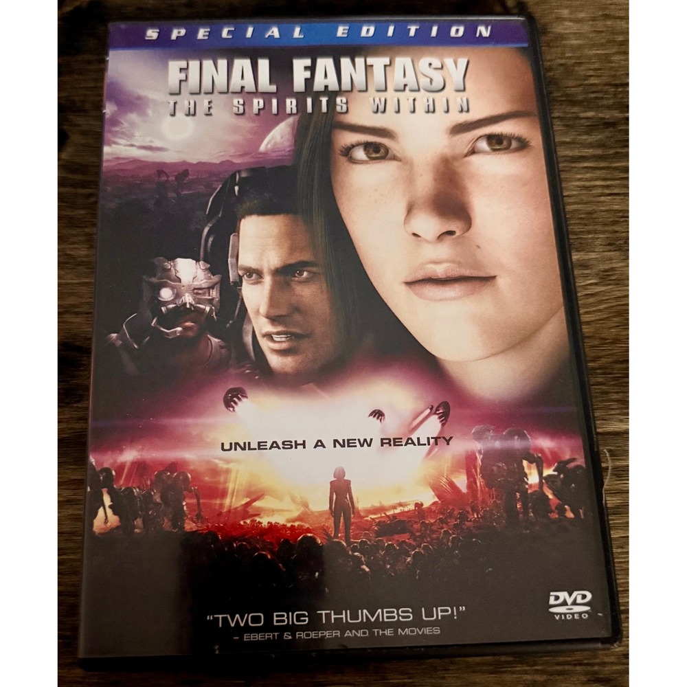 Final Fantasy The Spirits Within DVD Special Edition Excellent 2-Disc Sci-Fi CGI